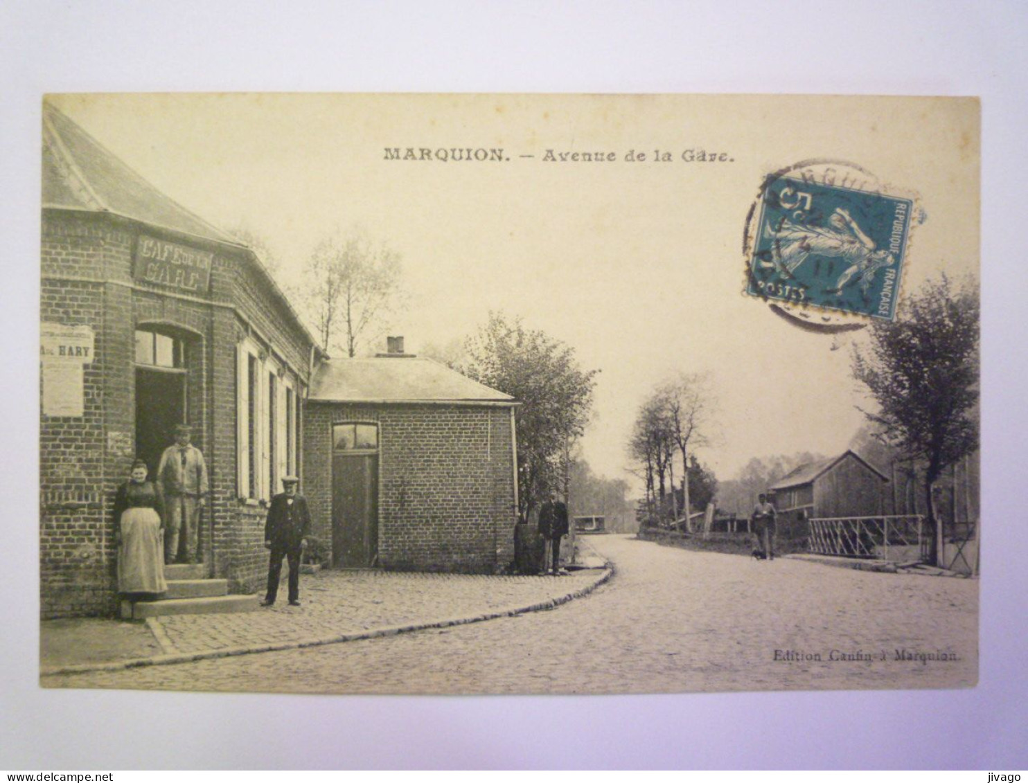 2024 - 1729  MARQUION  (Pas-de-Calais)  :  Avenue De La GARE   1911   XXX - Autres & Non Classés