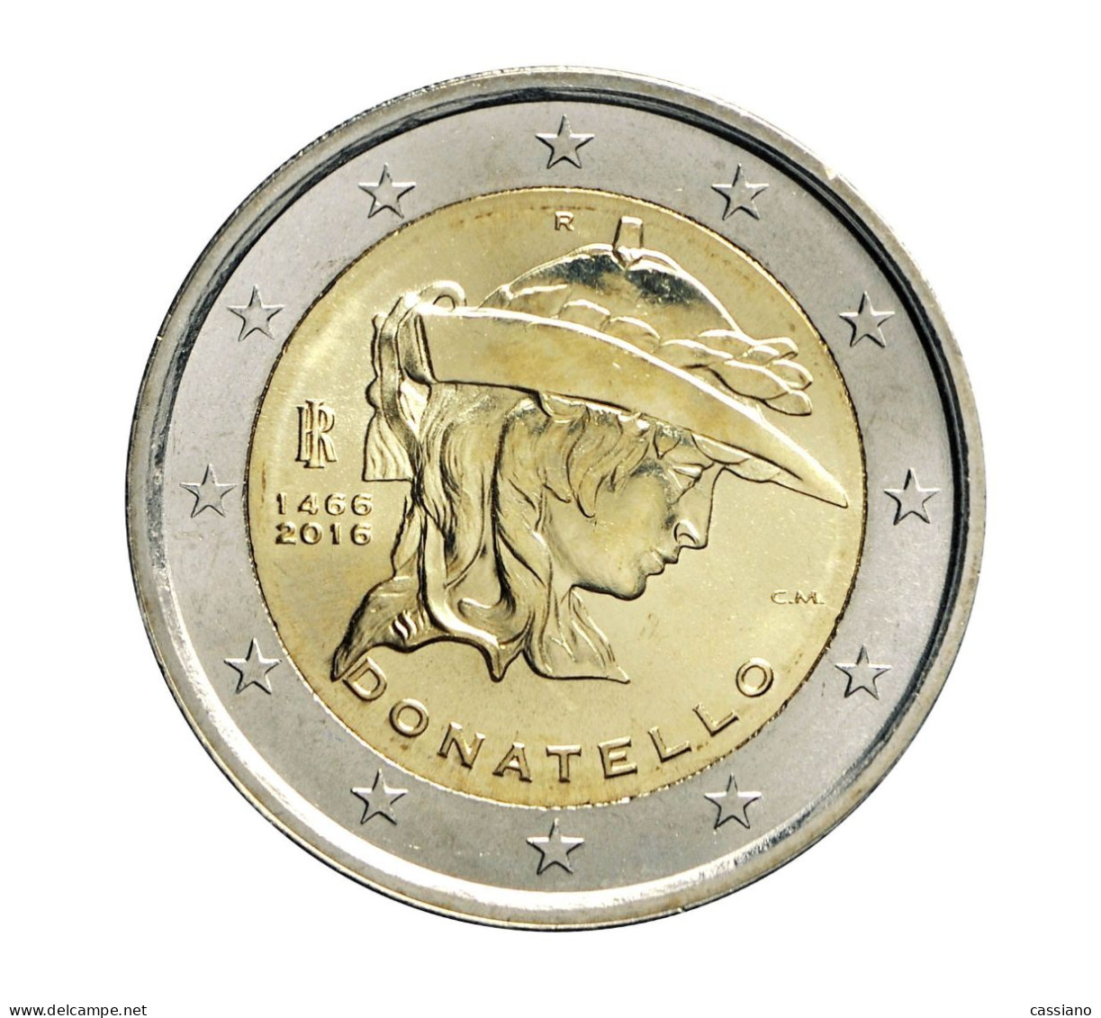 2016-ITALIA REPUBBLICA-2 EURO - DONATELLO -FDC Da Rotolino - Italia