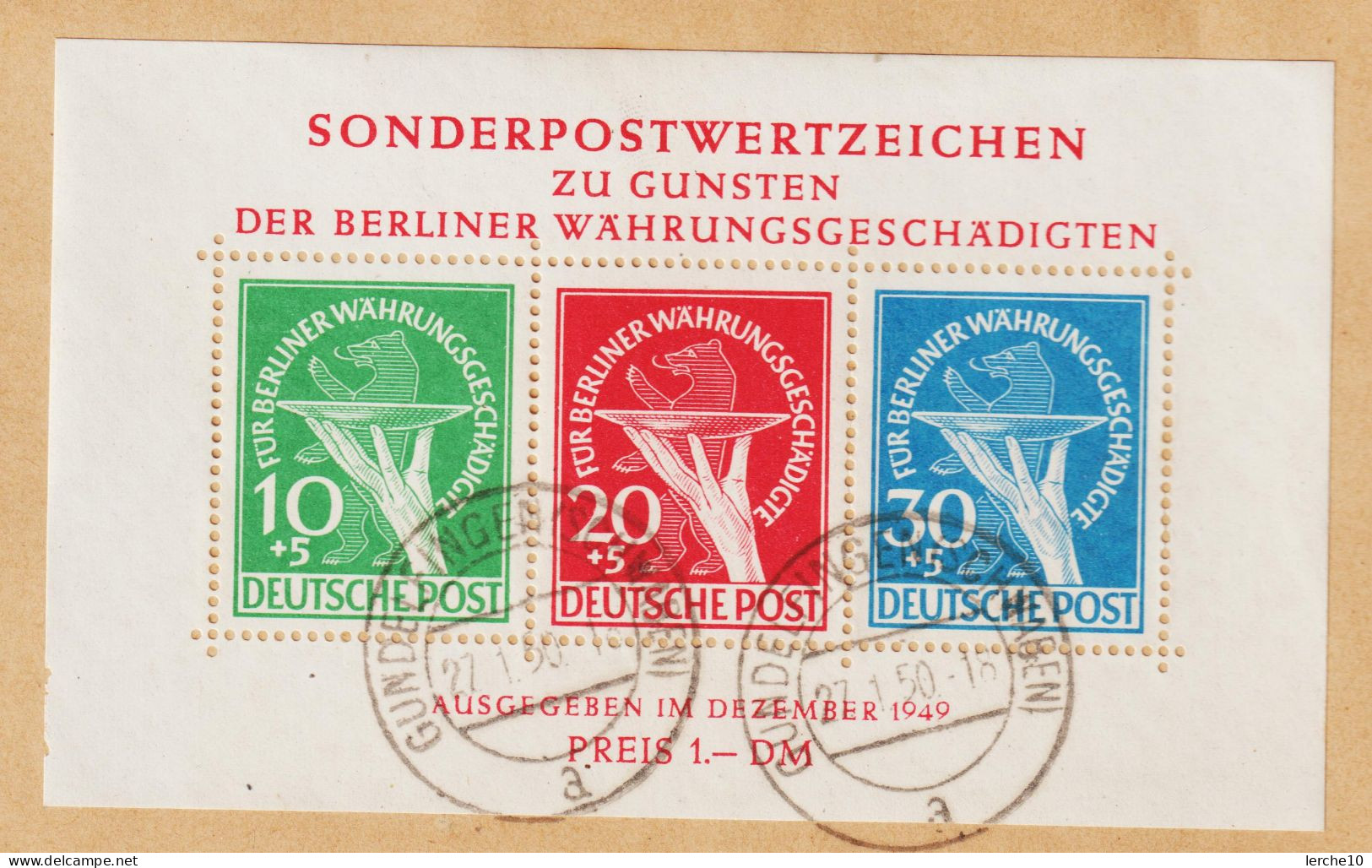 Berlin Block 1 - Used Stamps