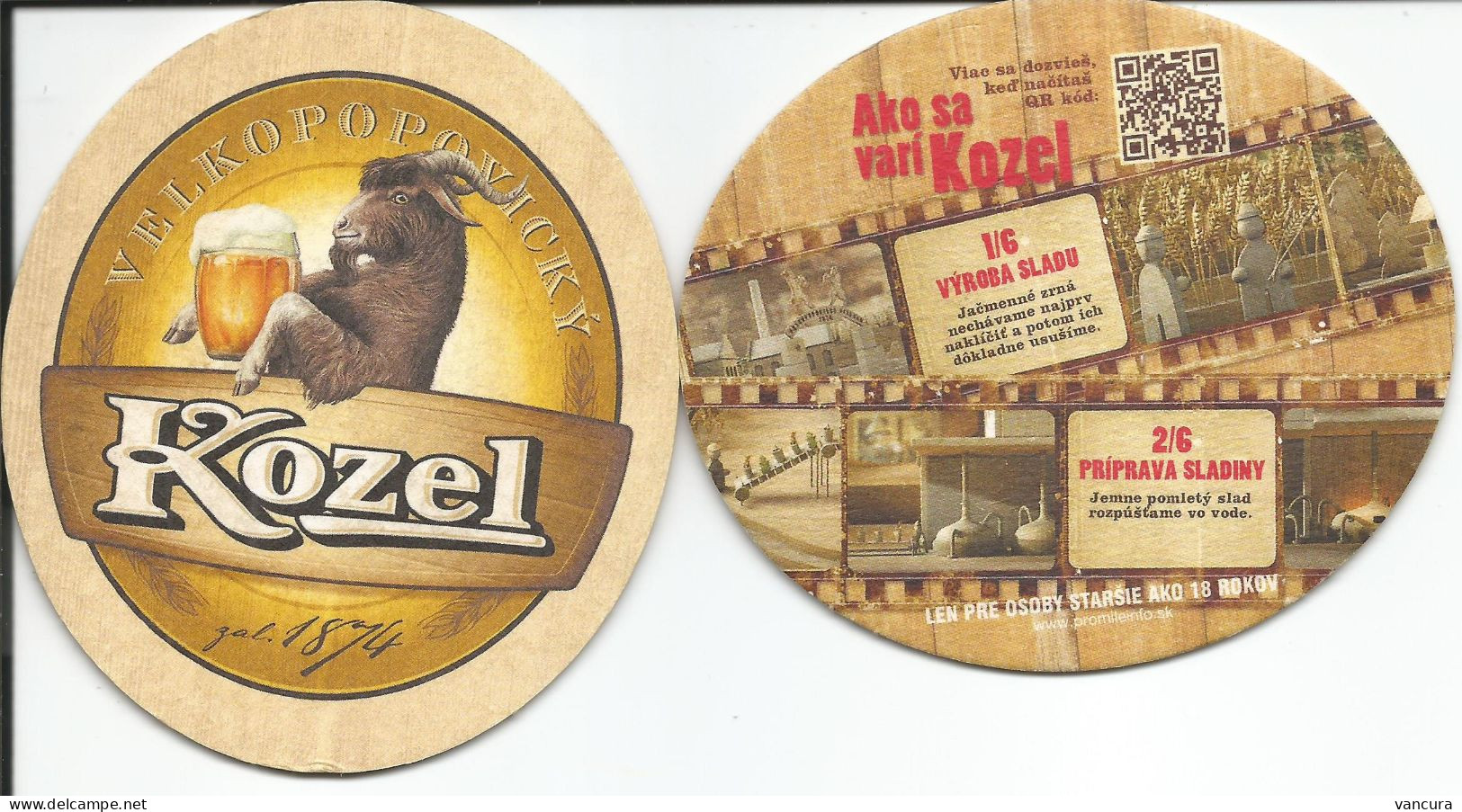 Slovakia Kozel - How To Make Beer - Beer Mats