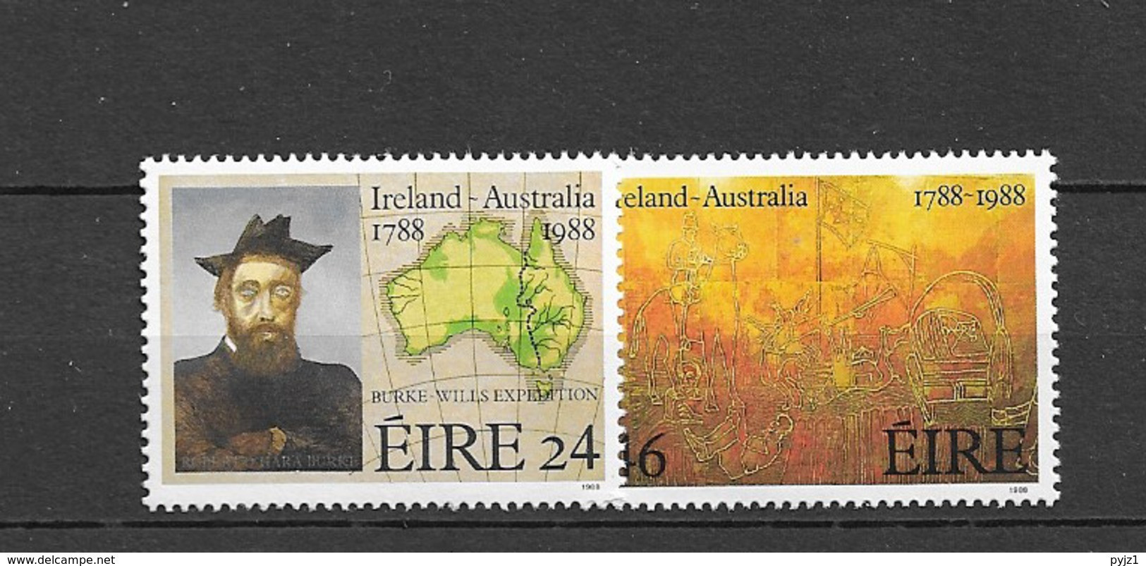 1988 MNH Ireland, Michel 643-4 Postfris** - Unused Stamps