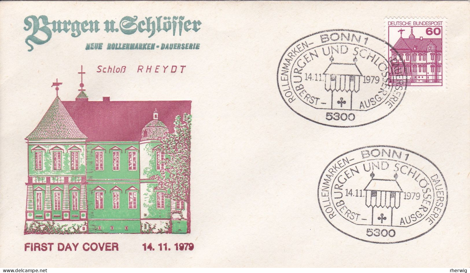BRD,1979, Schmuck-FDC  Mit Nr. 1028 A "Dauerserie Burgen Und Schlösser" 60 Pf. - Storia Postale