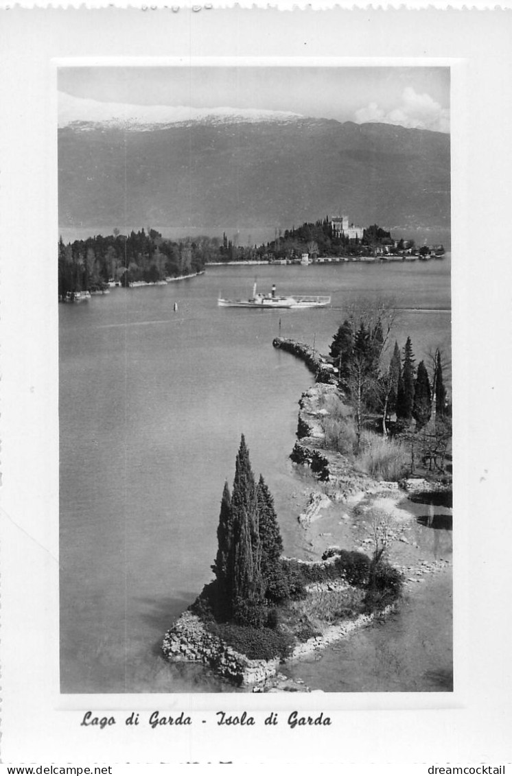 5 Photo Cpsm Grand Format LAGO DI GARDA. Isola Et Pêcheurs - Trento