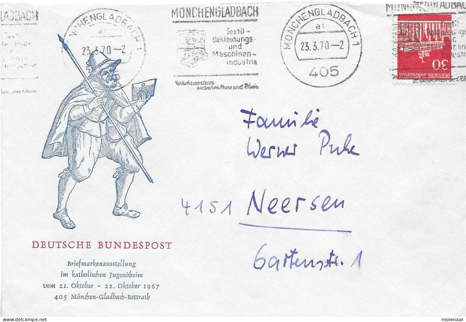 Postzegels > Europa > Duitsland > West-Duitsland > 1970-1979 > Brief Met No. 508 (17333) - Lettres & Documents