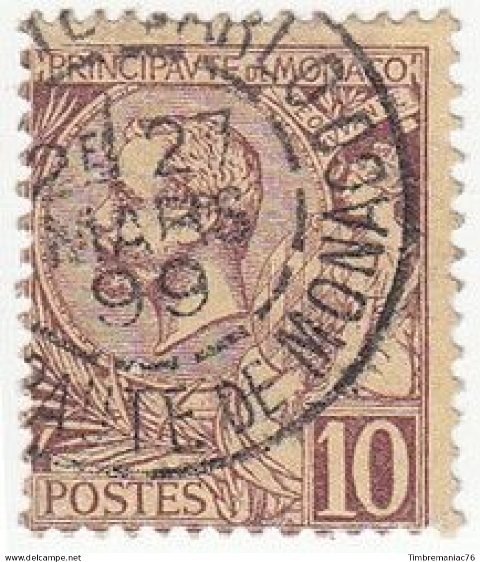 Monaco TUC 1891-94 YT 14 Oblitéré - Used Stamps