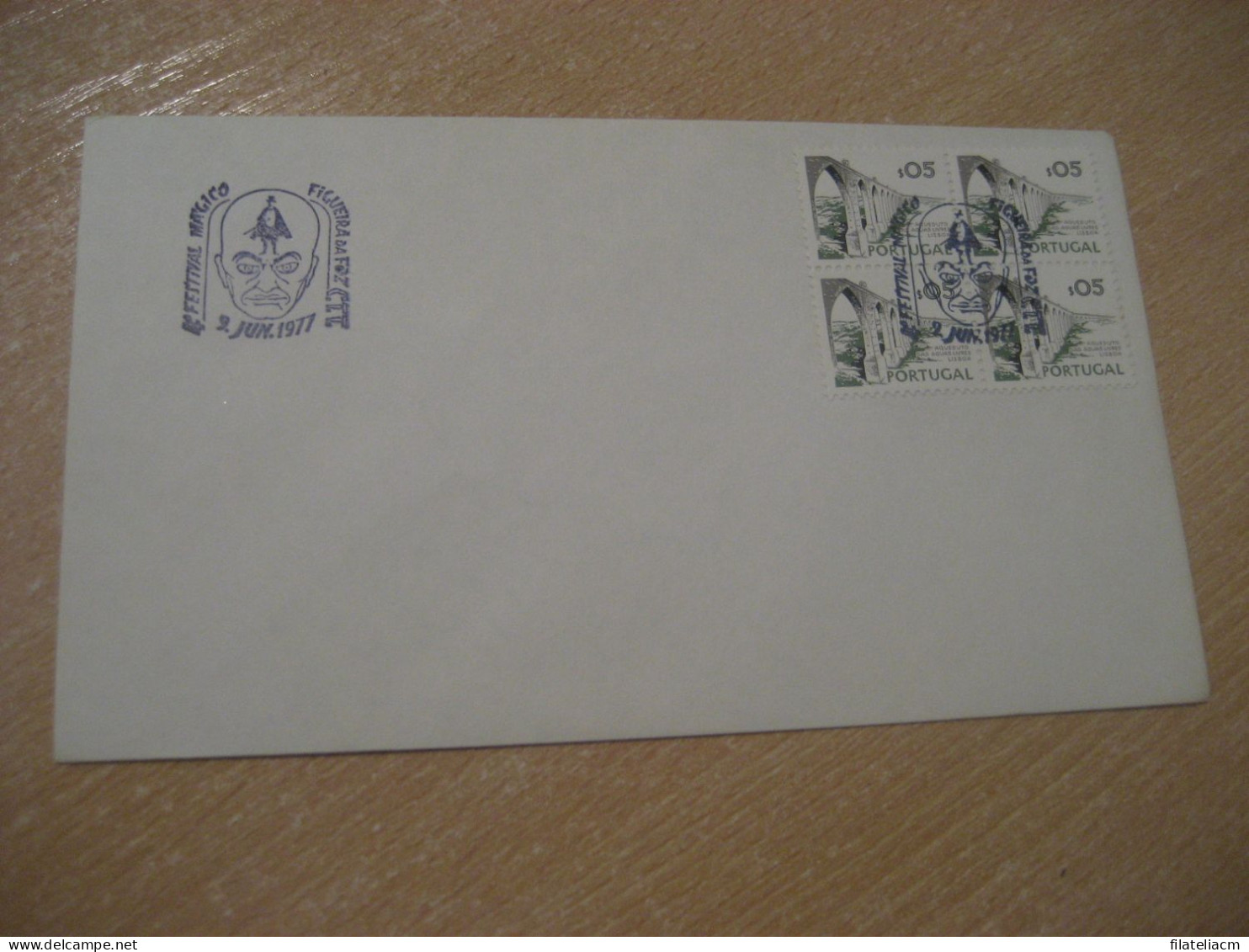 FIGUEIRA DA FOZ 1977 Festival Magico Magic Magie Circus Cancel Cover PORTUGAL - Circus