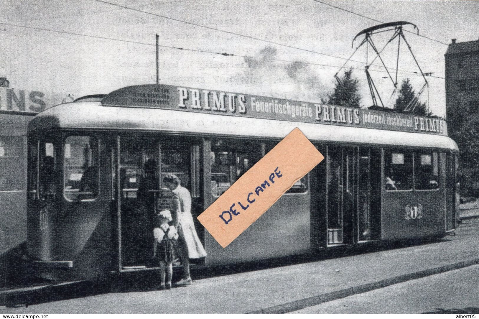 Tramways De Bâle - Motrice Ultra Légère Années 50 - Reproduction  Pub Primus - Basilea