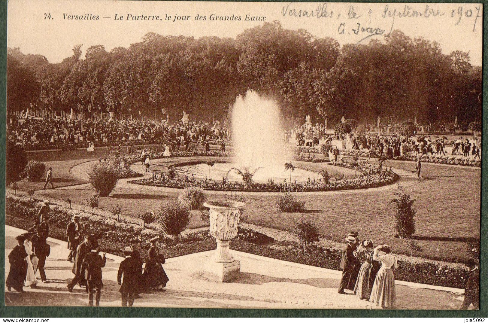 78 - VERSAILLES - Le Parterre Le Jour Des Grandes Eaux - Versailles (Kasteel)