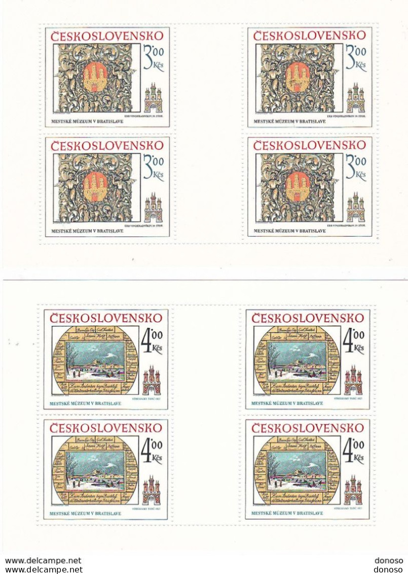 TCHECOSLOVAQUIE 1984 BRATISLAVA Yvert 2589-2590, Michel 2770-2771 KB NEUF** MNH Cote 22,50 Euros - Unused Stamps