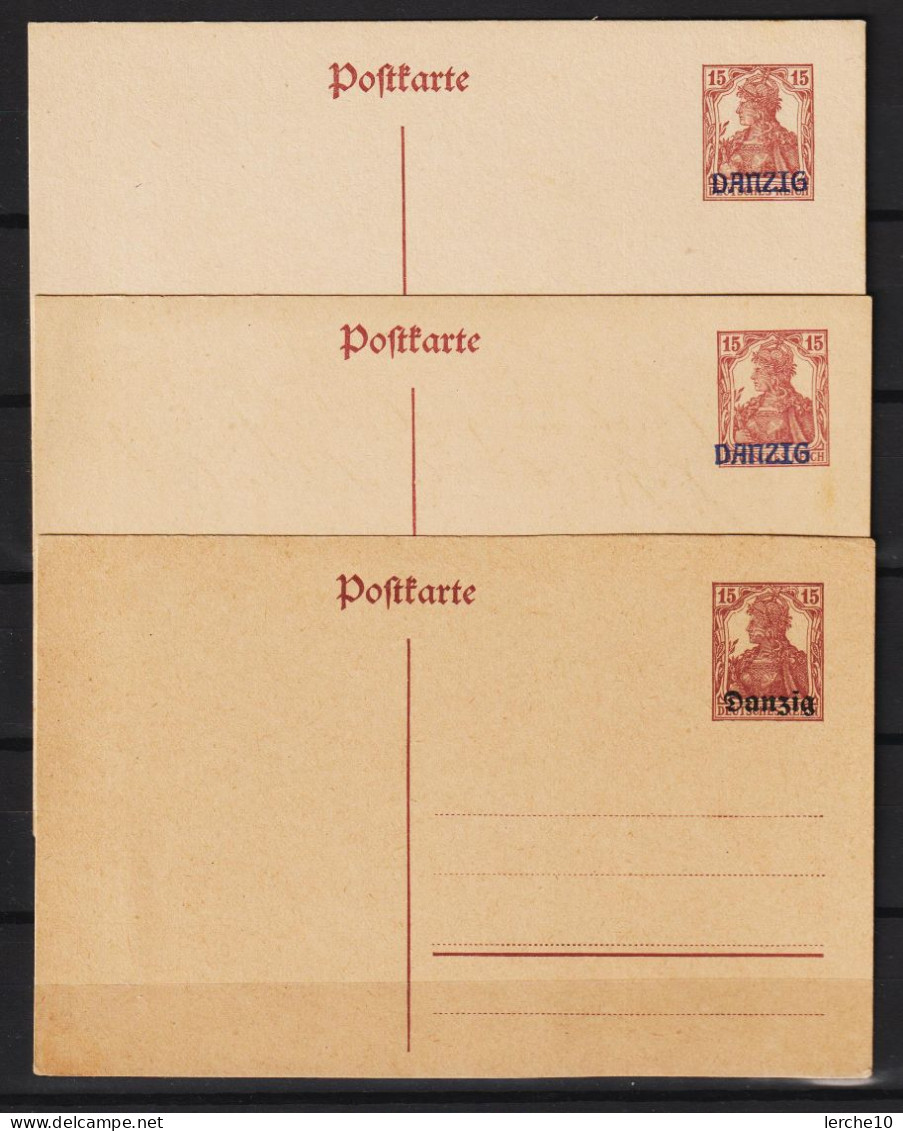 Danzig P2, P5 **  (0708) - Postal  Stationery