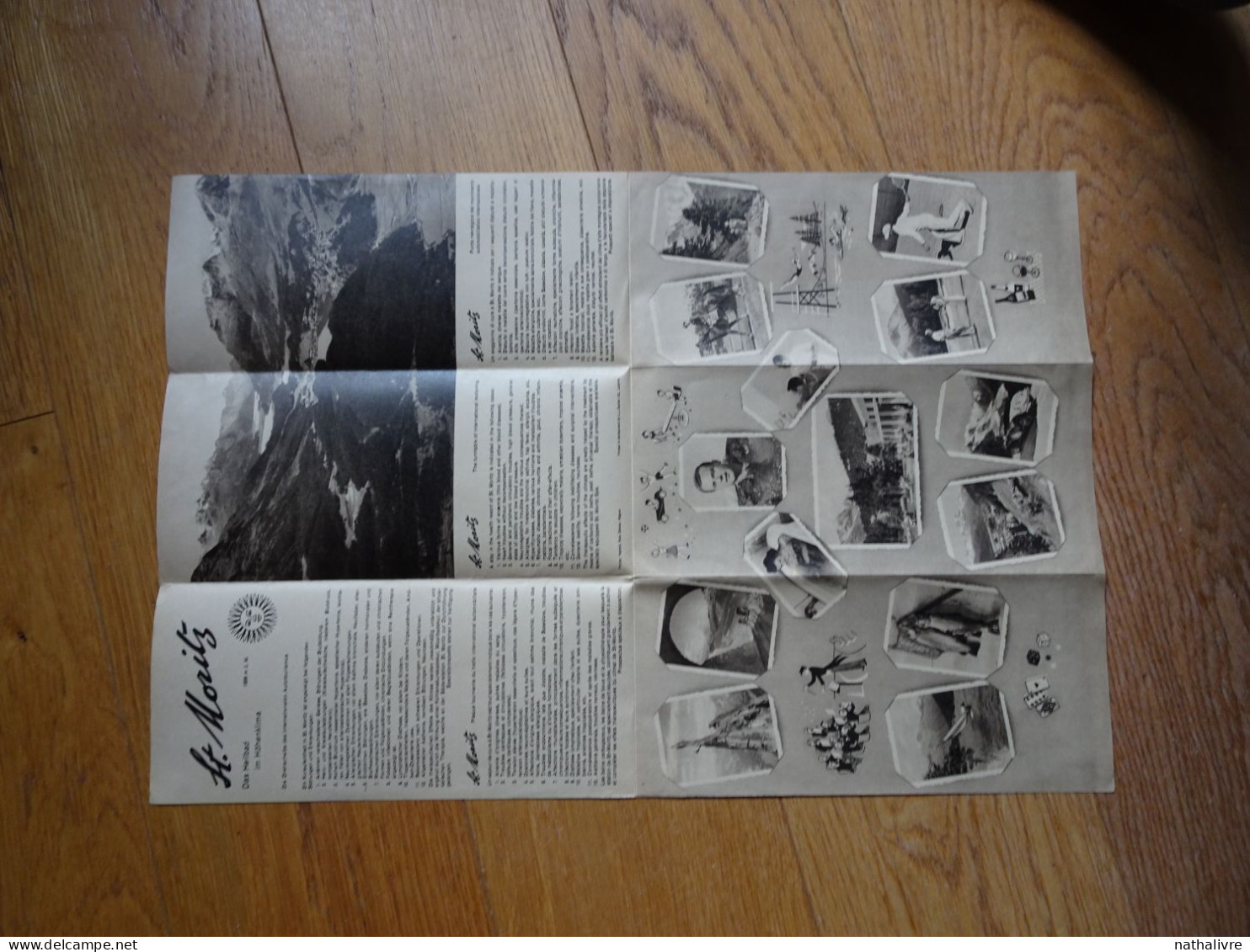 1940/50 Dépliant Touristique Publicité SAINT. MORITZ - Tourism Brochures