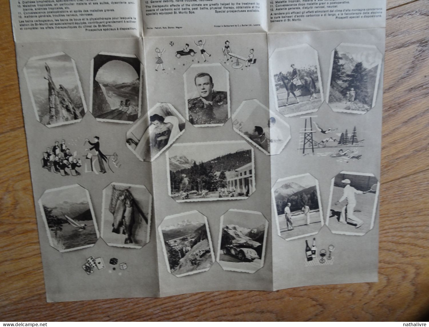 1940/50 Dépliant Touristique Publicité SAINT. MORITZ - Toeristische Brochures