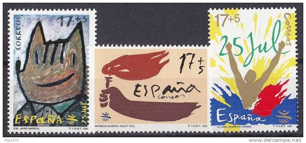ESPAÑA 1992 - JUEGOS OLIMPICOS DE BARCELONA'92 - Edifil Nº 3212-3214 - YVERT 2809-2811 - Unused Stamps