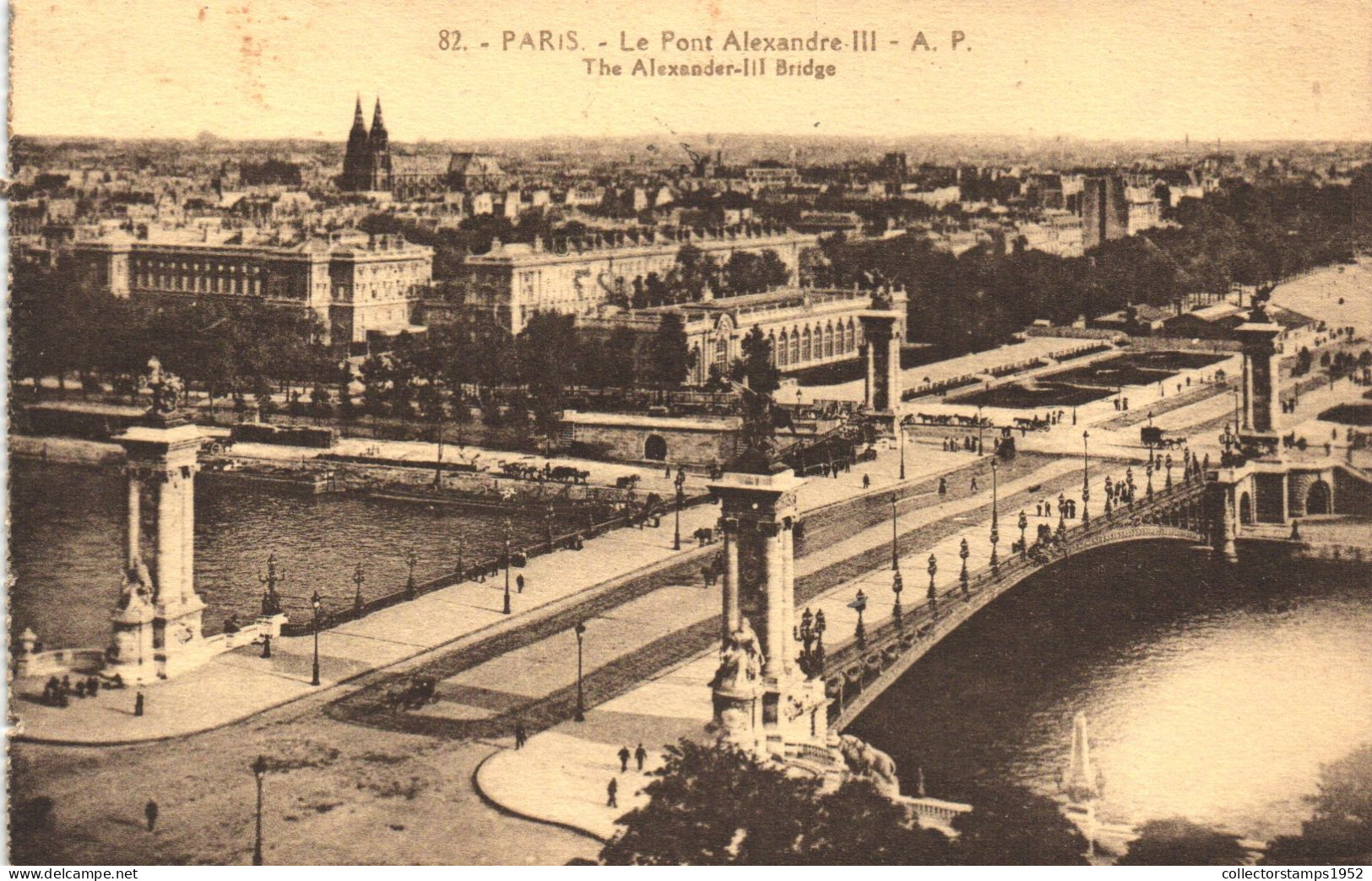 PARIS, BRIDGE, ARCHITECTURE, CARRIAGE, HORSE, FRANCE, POSTCARD - Ponti