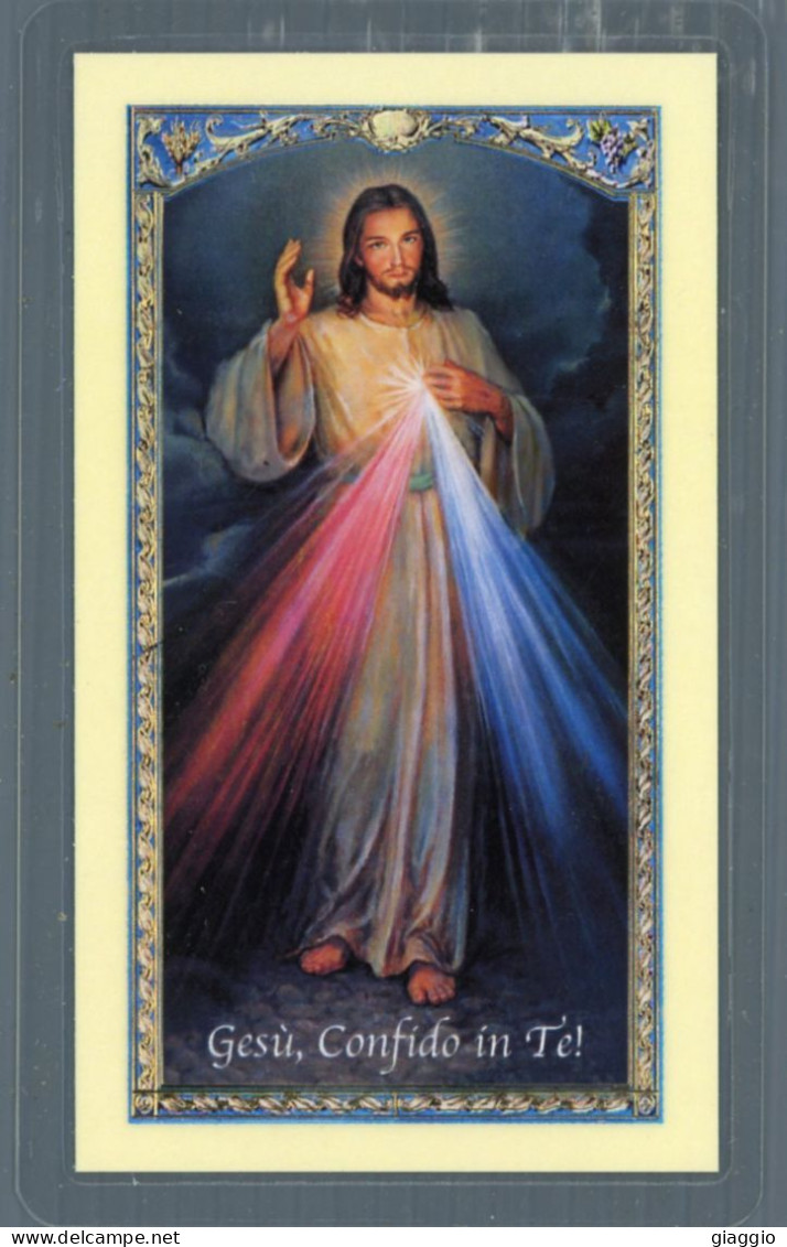 °°° Santino N. 9367 - Gesù Confido In Te - Plastificato °°° - Religion & Esotericism