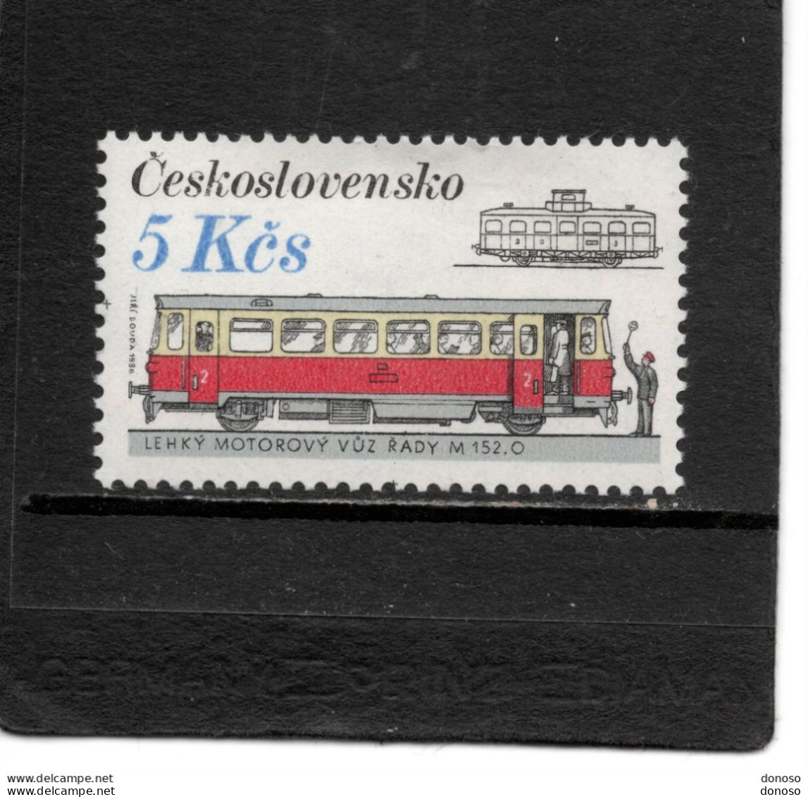 TCHECOSLOVAQUIE 1987 Train, Wagons Yvert 2696 NEUF** MNH - Nuovi