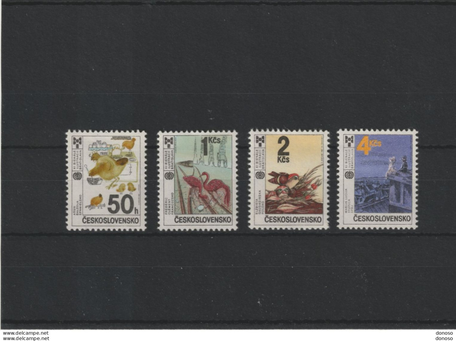 TCHECOSLOVAQUIE 1987 LIVRES POUR ENFANTS Yvert 2732-2735, Michel 2921-2924 NEUF** MNH Cote 2,50 Euros - Ungebraucht