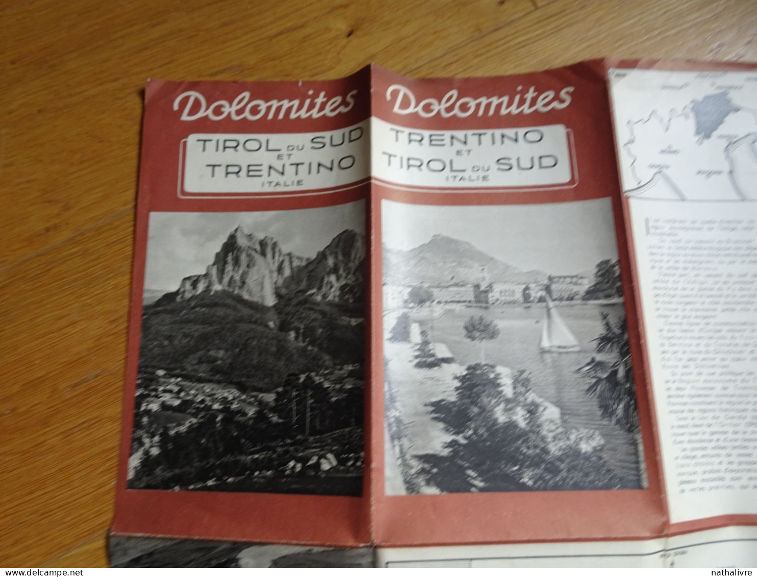 Dépliant Touristique Années 1950  ITALIE TRENTINO ET TIROL DU SUD DOLOMITES - Tourism Brochures
