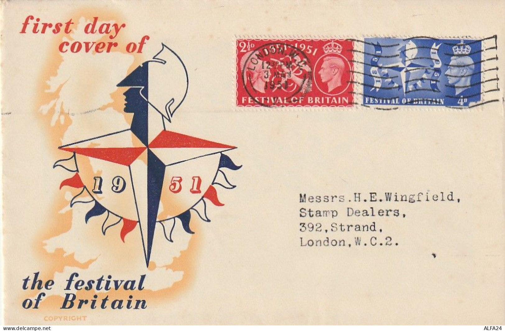 FDC UK 1951 (XT3674 - Lettres & Documents