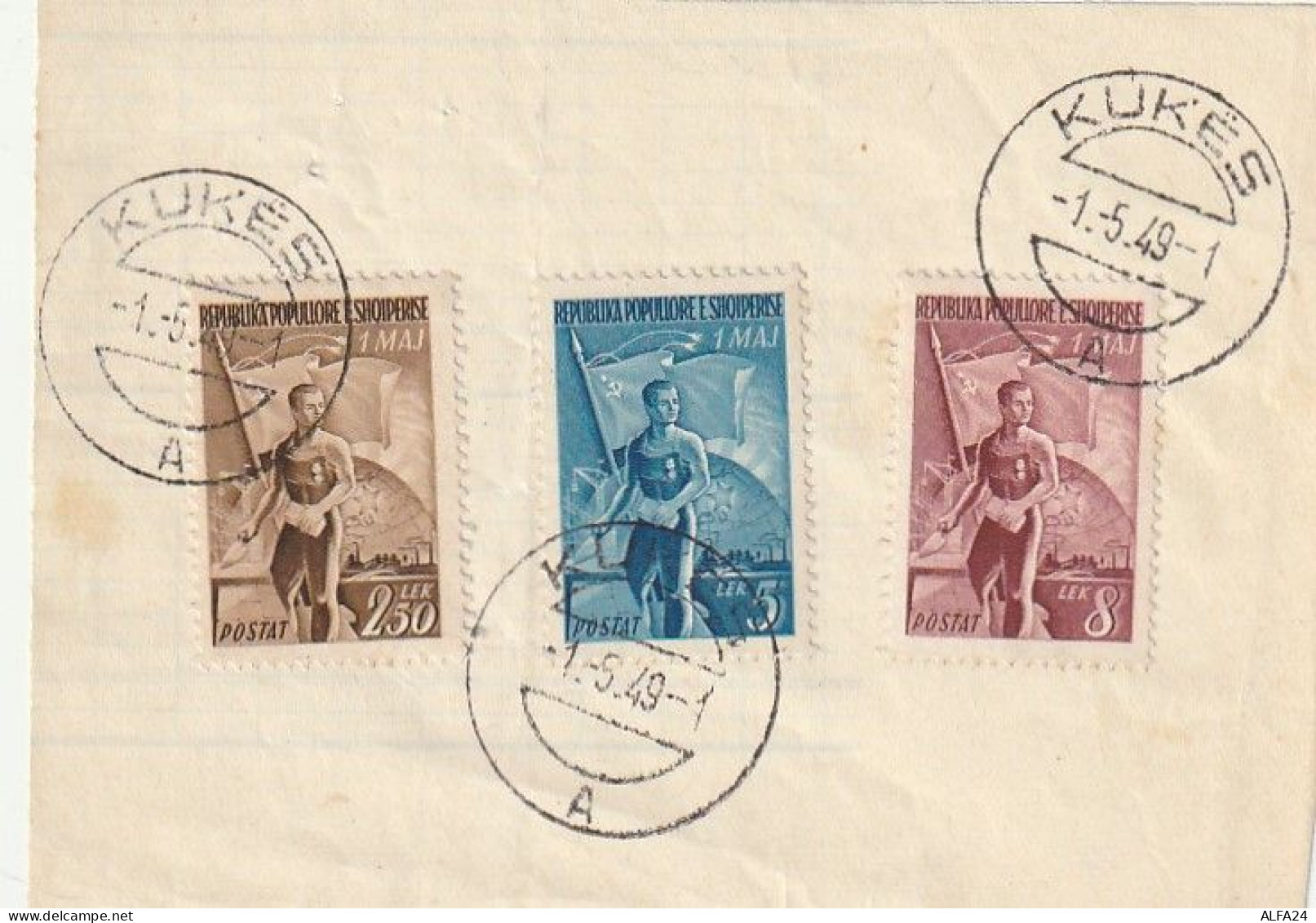 RITAGLIO 1949 ALBANIA (XT3640 - Albanien