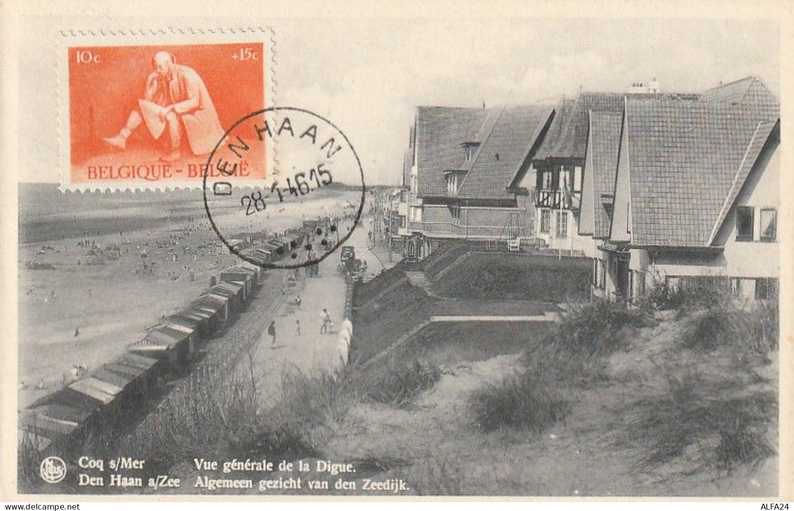 MAXIMUM CARD BELGIO 1946 (XT3624 - 1940-1949