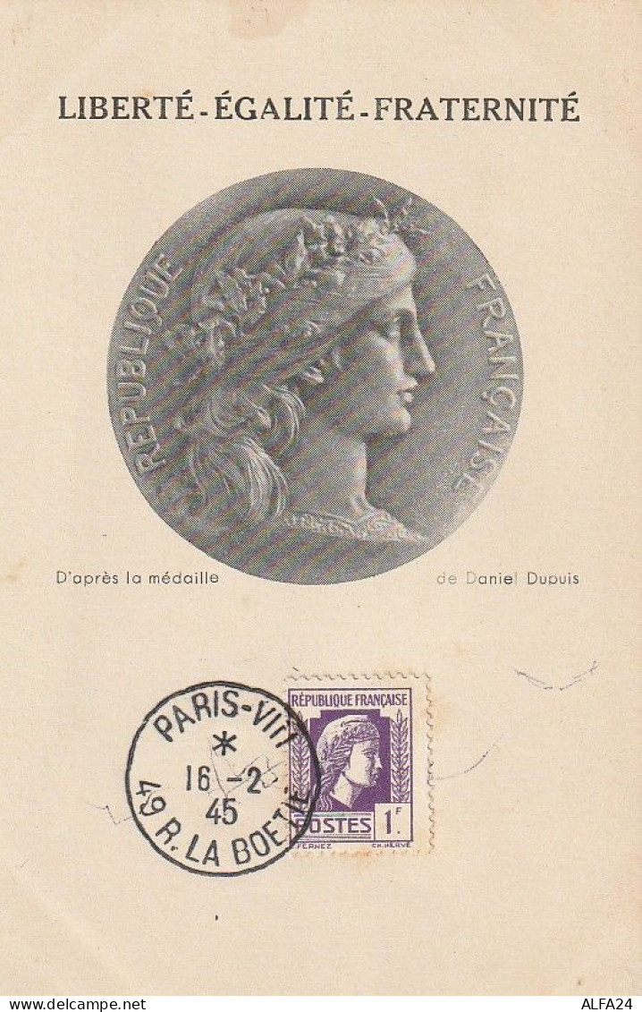 MAXIMUM CARD FRANCIA 1945 (XT3596 - 1940-1949