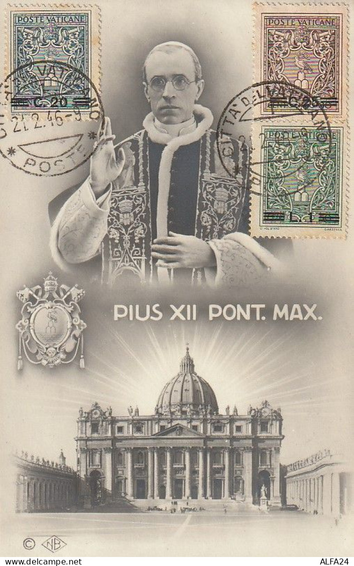 MAXIMUM CARD 1946 VATICANO (XT3588 - Maximum Cards