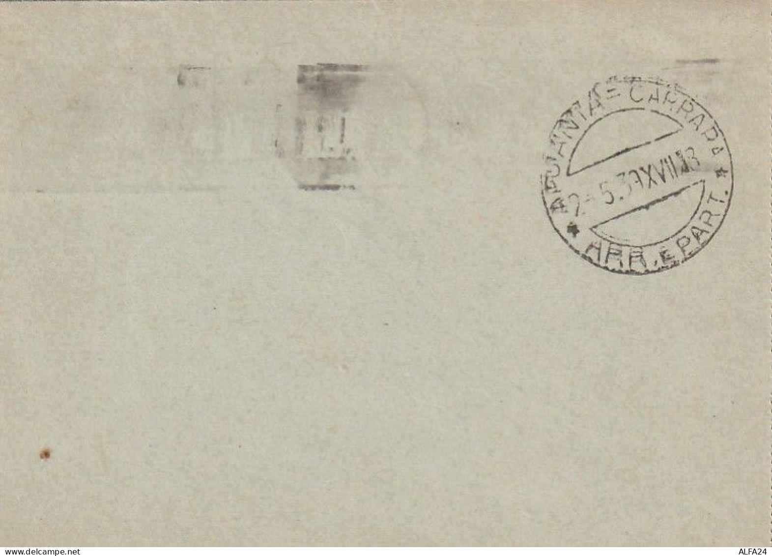 INTERO BIGLIETTO POSTALE 1939 25+25 TIMBRO PISA APUANIA CARRARA (XT3545 - Entero Postal