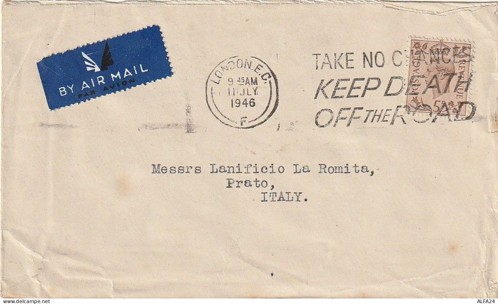 LETTERA 1946 5 UK  (XT3488 - Covers & Documents