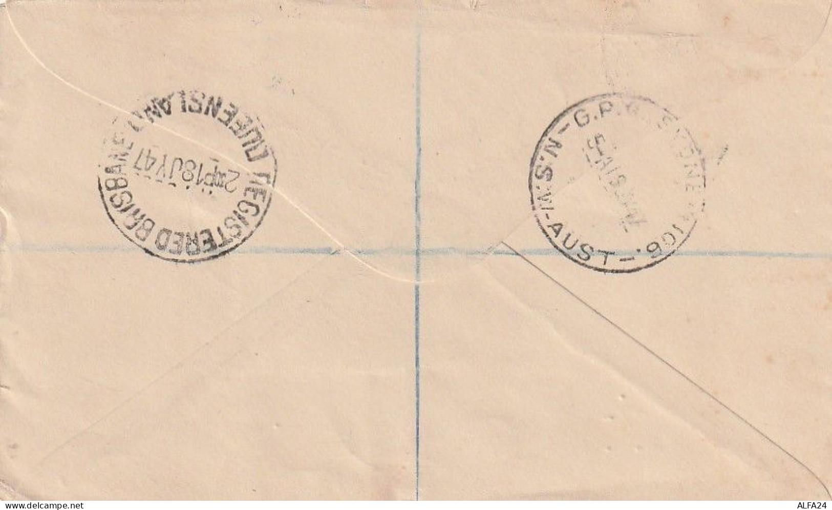 RACCOMANDATA NORFOLK ISLAND 1947 (XT3482 - Ile Norfolk