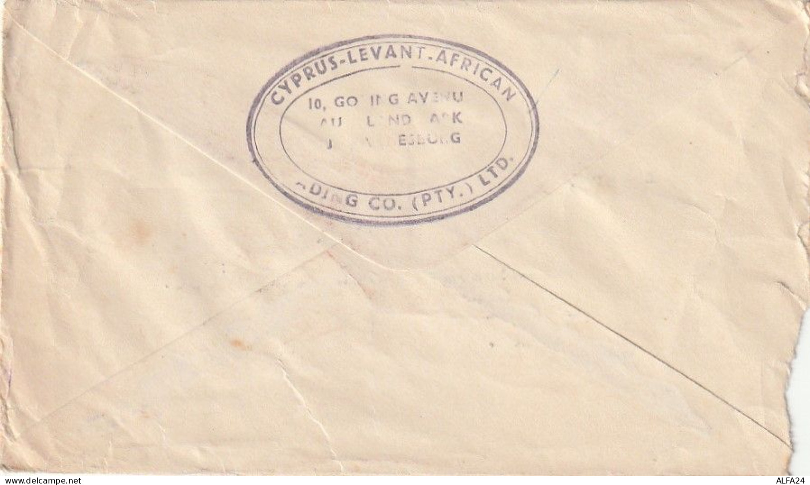 LETTERA 1947 SOUTH AFRICA TIMBRO JOHANNESBURG (XT3451 - Cartas