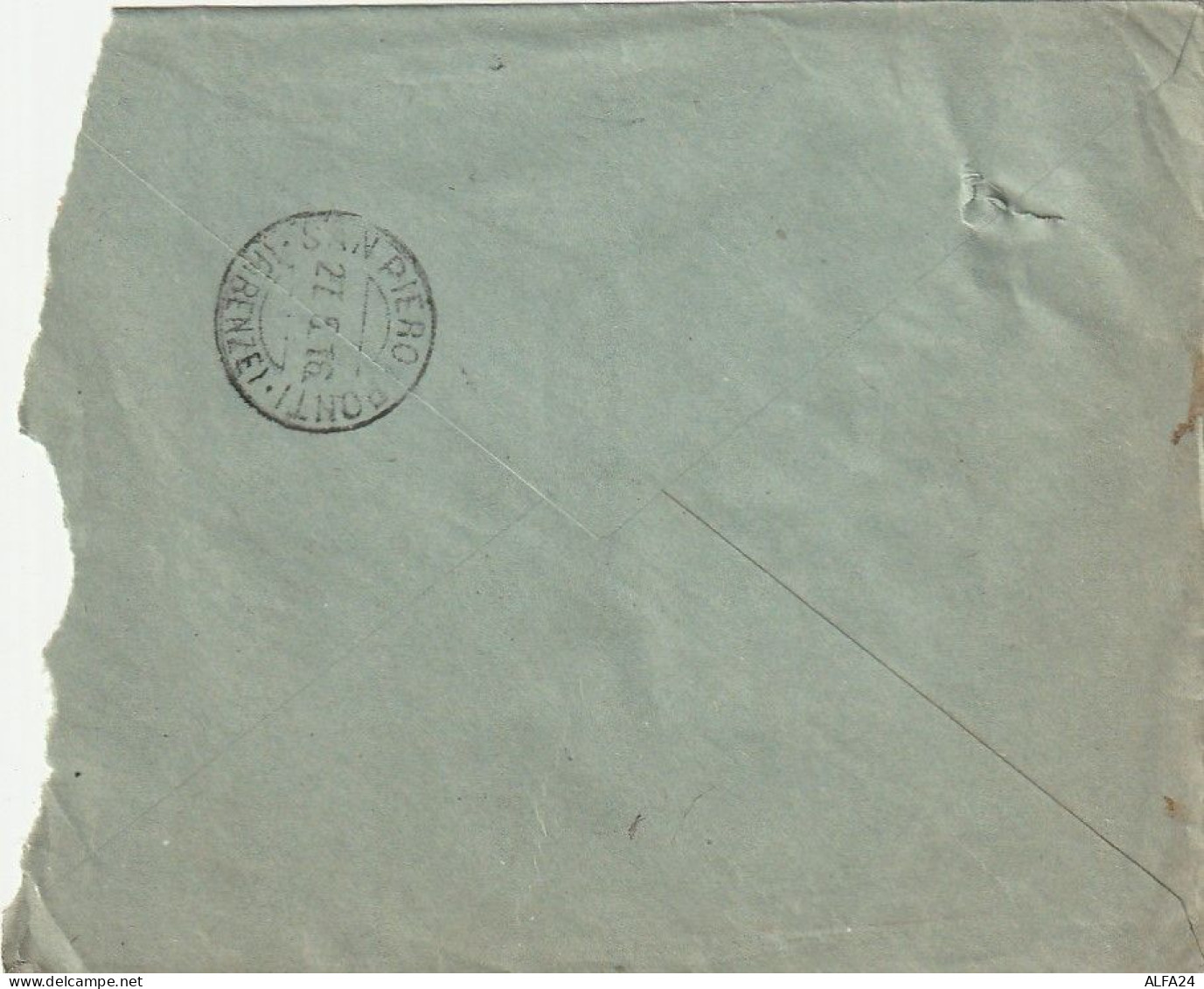 LETTERA 1916 C.20 SS15 FORTEMENTE DECENTRATO (XT3439 - Storia Postale