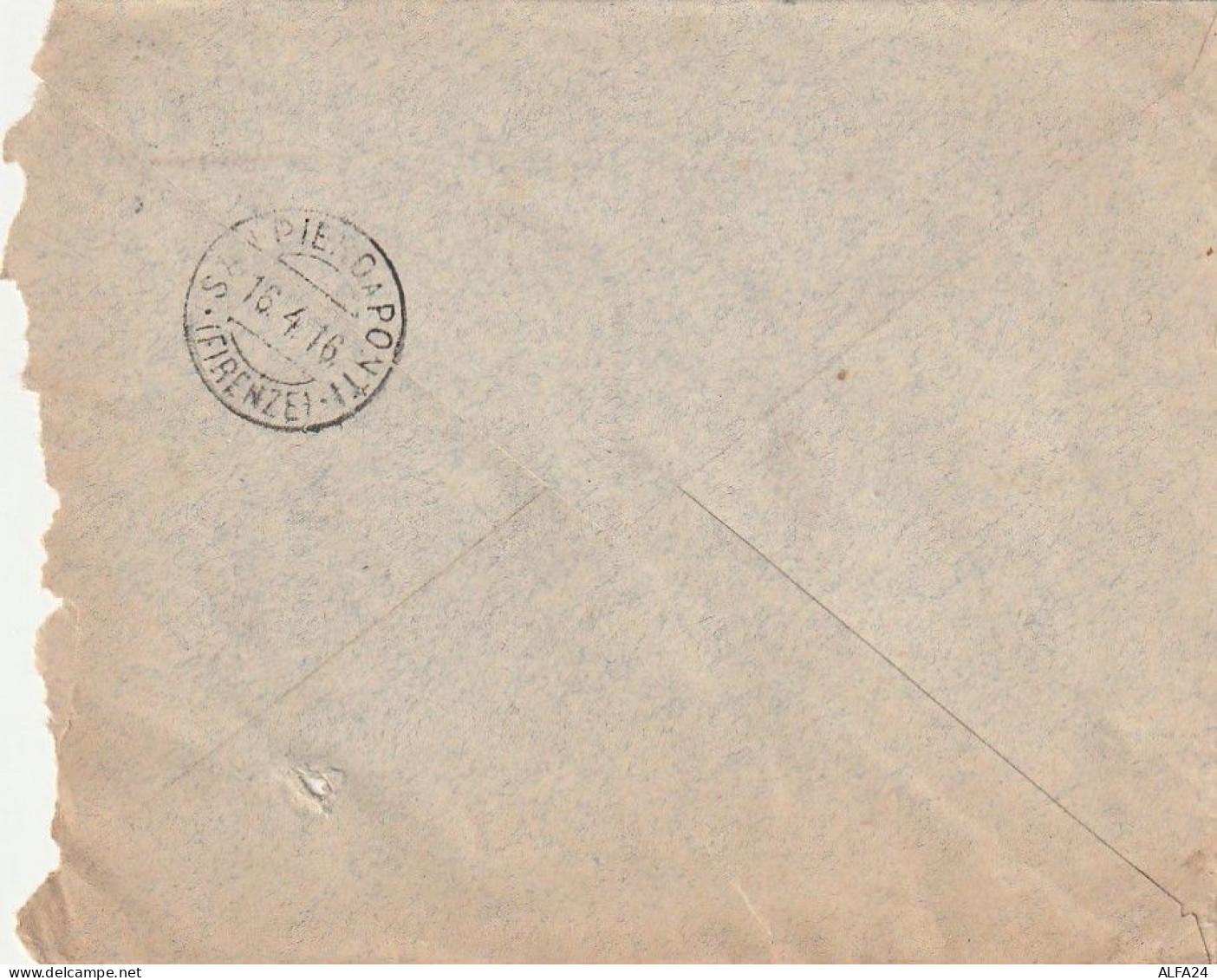 LETTERA 1916 C.20 SS 15 CREDITO ITALIANO PERFIN (XT3422 - Storia Postale