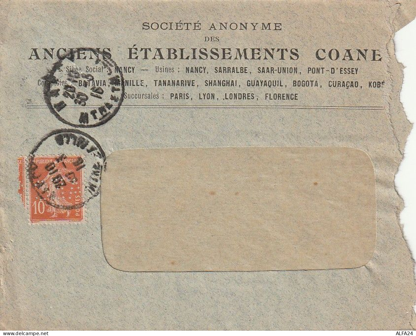LETTERA 1916 SVIZZERA 25 PERFIN (XT3385 - Cartas & Documentos