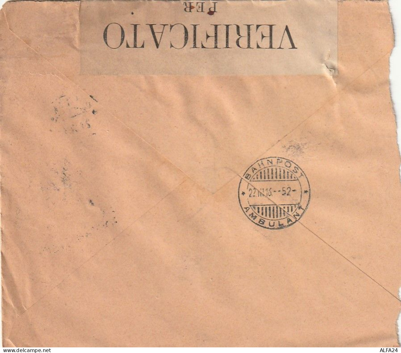 ESPRESSO SVIZZERA 1916 5+50 PERFIN (XT3382 - Brieven En Documenten