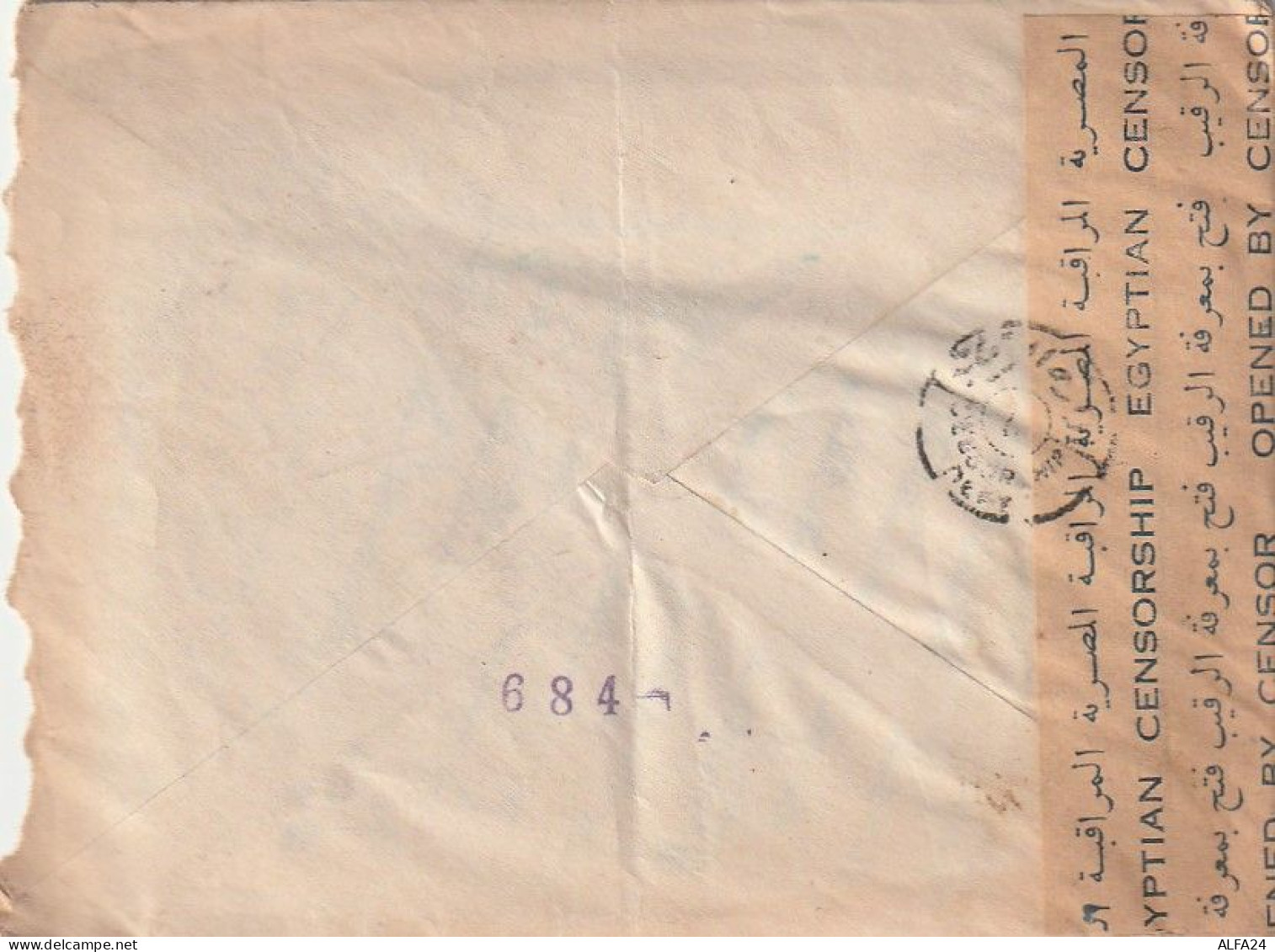 LETTERA 1943 EGITTO PRIGIONIERI GUERRA ITALIA Con Contenuto (XT3331 - Storia Postale