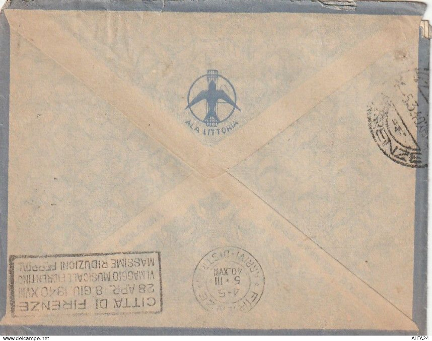 LETTERA 1940 C.25 ETIOPIA +1+50 ERITREA Con Contenuto (XT3322 - Eritrea