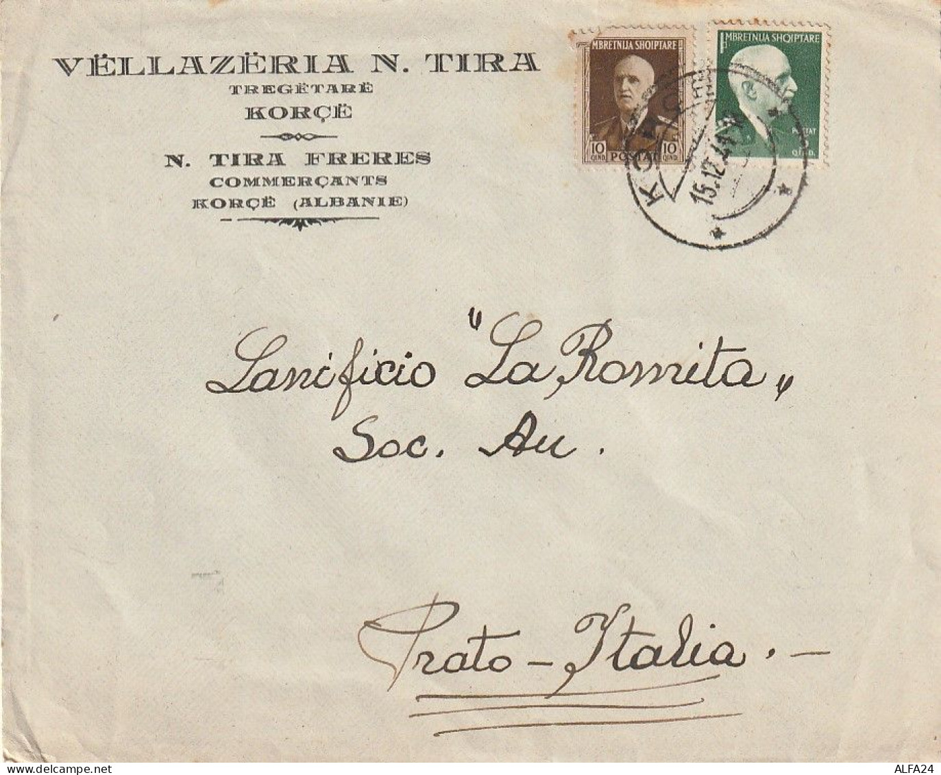 LETTERA 1941 ALBANIA 10+5 (XT3320 - Albanien