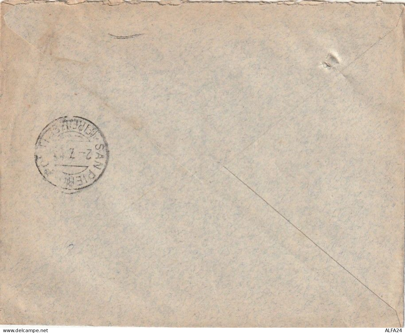 LETTERA 1916 C.20 SS 15 CREDITO ITALIANO PERFIN (XT3305 - Marcofilía