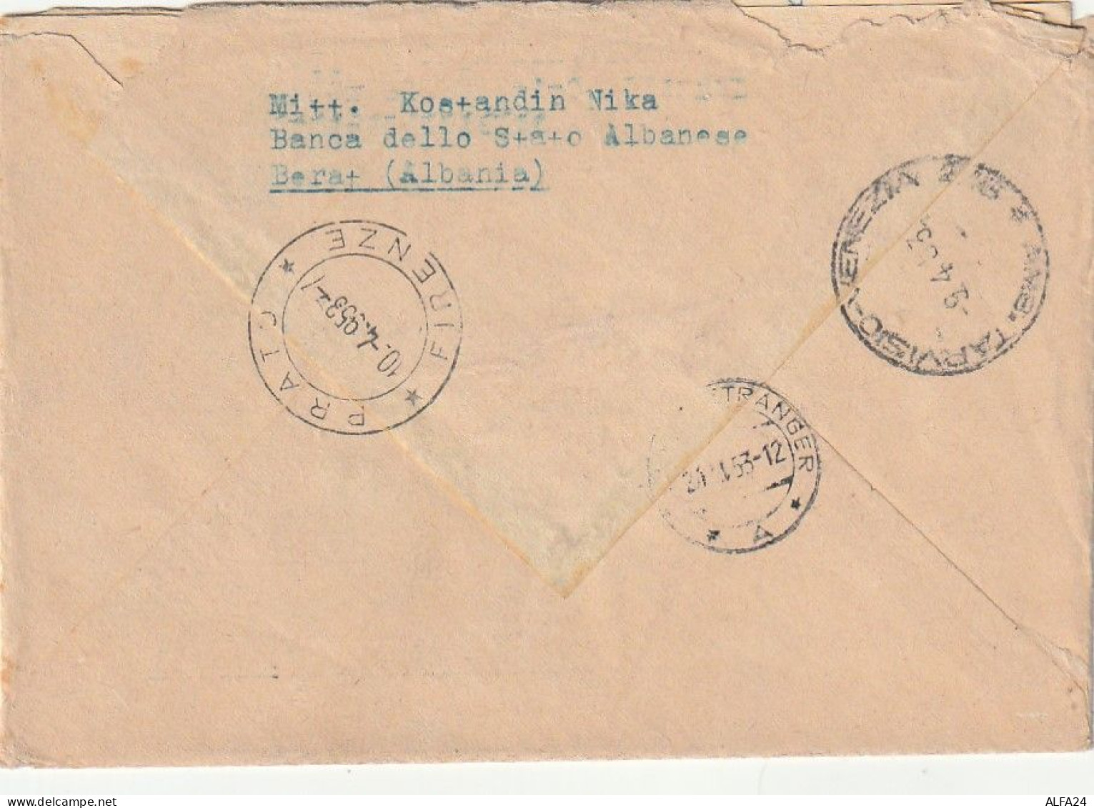 LETTERA ALBANIA 1953 Con Contenuto (XT3299 - Albania