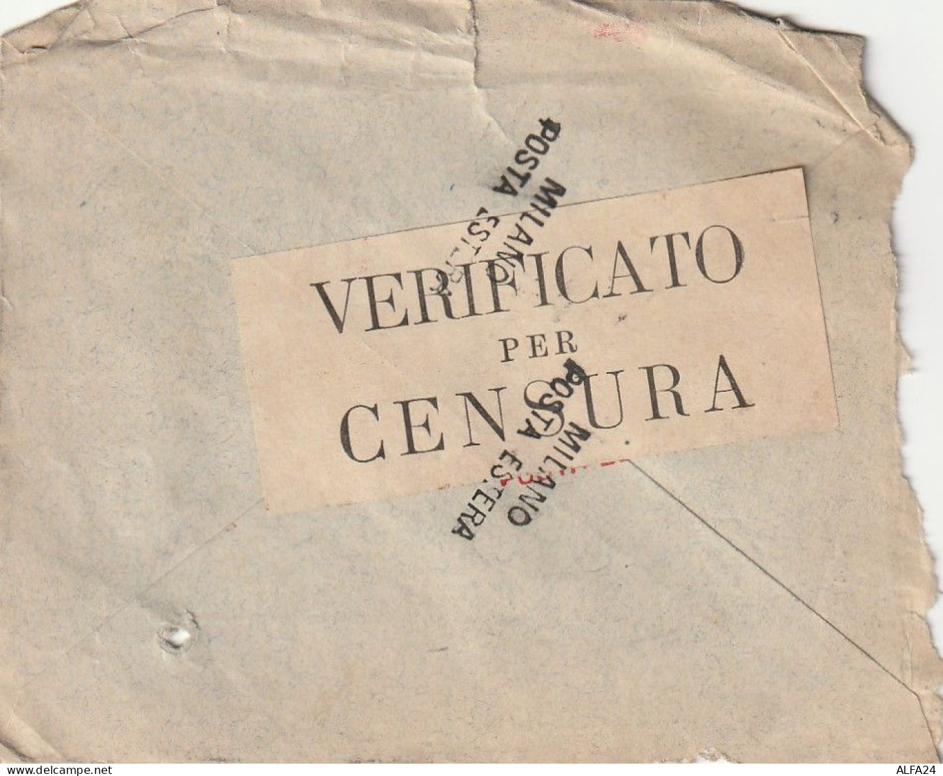 LETTERA 1916 25 FRANCIA PERFIN (XT3287 - Briefe U. Dokumente