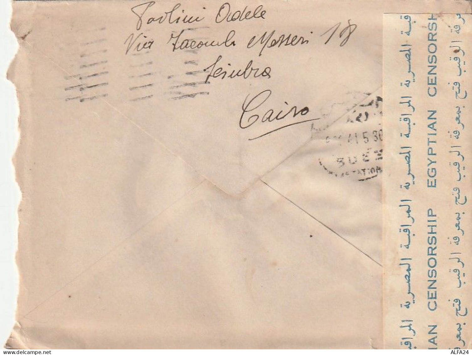 LETTERA EGITTO CAIRO 1941 PRIGIONIERI GUERRA ITALIA (XT3246 - Storia Postale