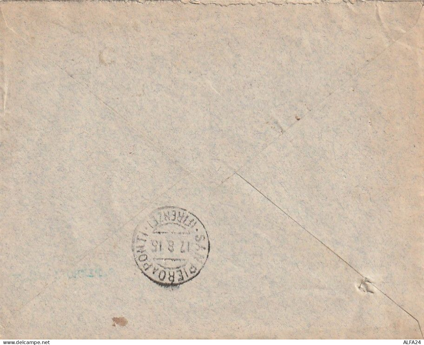 LETTERA 1915 C.15X2 CREDITO ITALIANO -PERFIN (XT3211 - Marcophilia