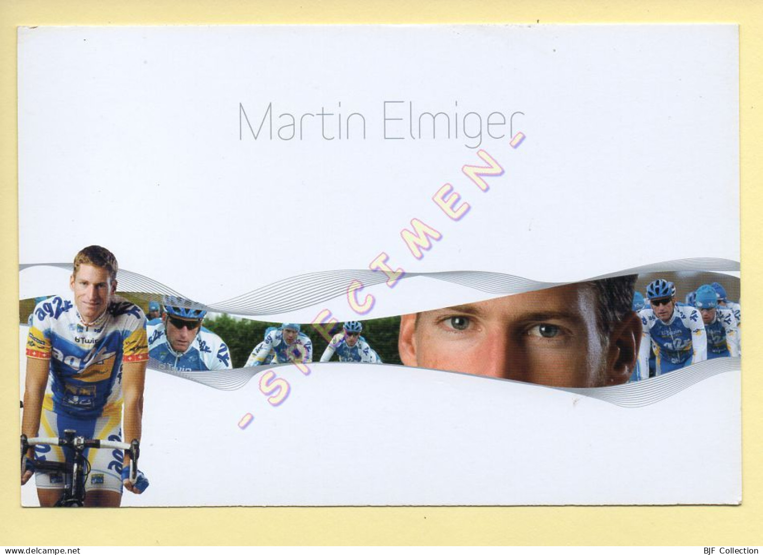 Cyclisme : Martin ELMIGER – Equipe AG2R Prévoyance 2007 (voir Scan Recto/verso) - Cycling