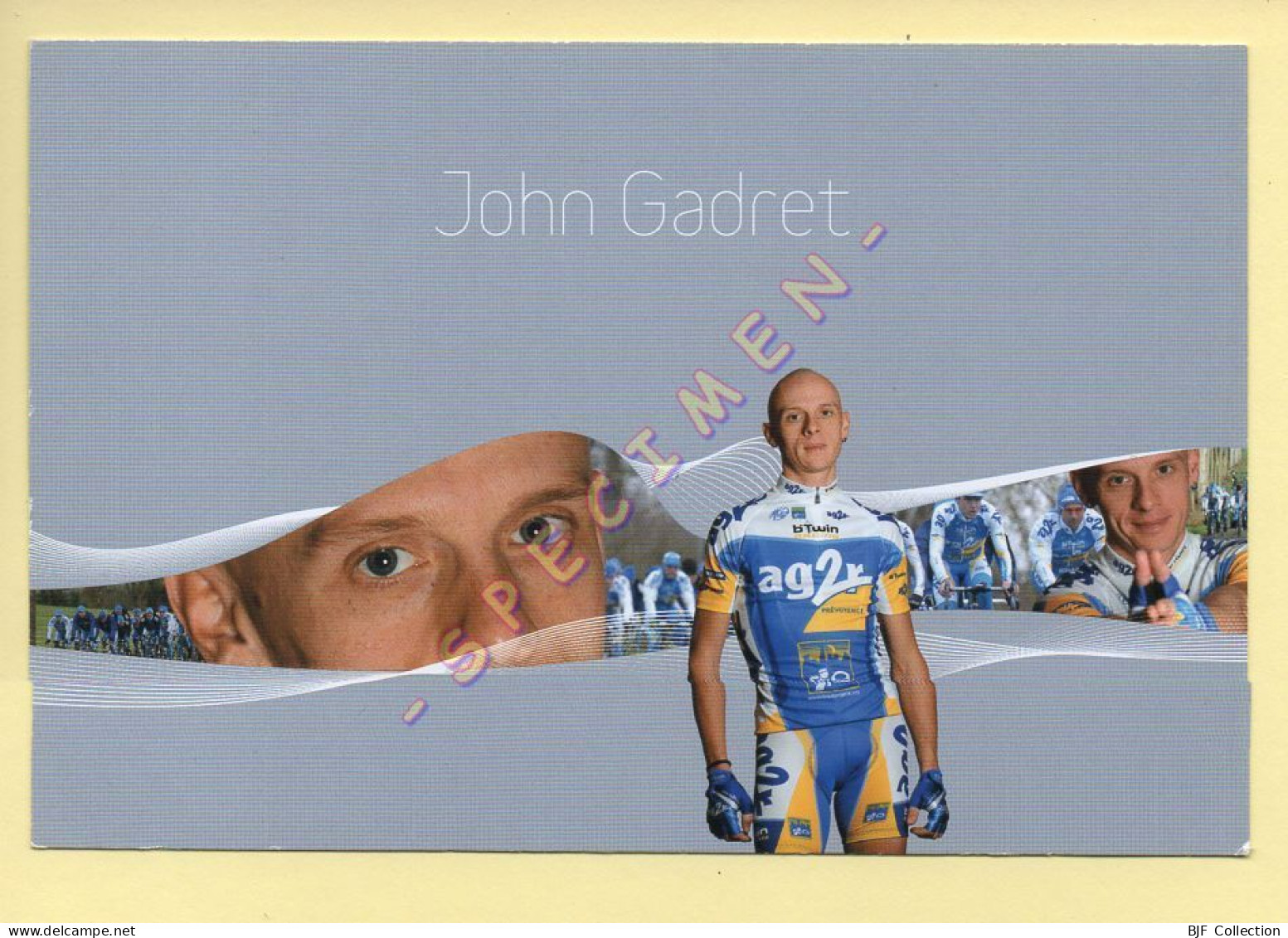 Cyclisme : John GADRET – Equipe AG2R Prévoyance 2007 (voir Scan Recto/verso) - Cycling