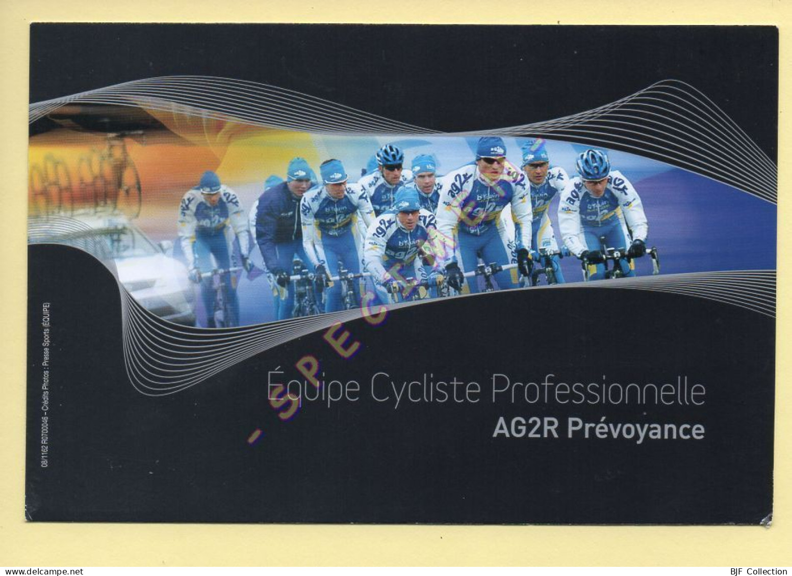 Cyclisme : Gilles MAS – Equipe AG2R Prévoyance 2007 (voir Scan Recto/verso) - Cycling