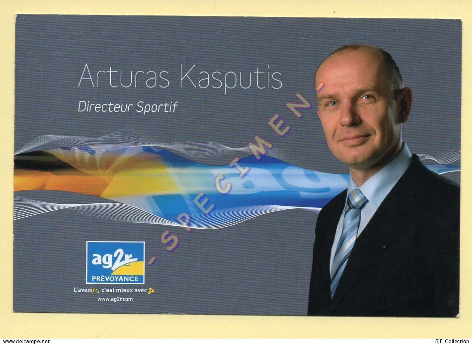 Cyclisme : Arturas KASPUTIS – Equipe AG2R Prévoyance 2007 (voir Scan Recto/verso) - Cycling