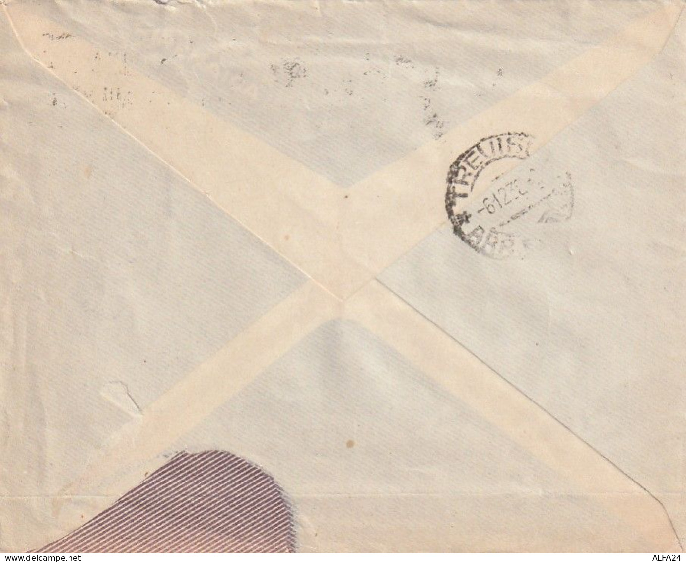 LETTERA 1938 C.50 LEONARDO TIMBRO LA LOTTERIA - MILANO (XT3983 - Poststempel