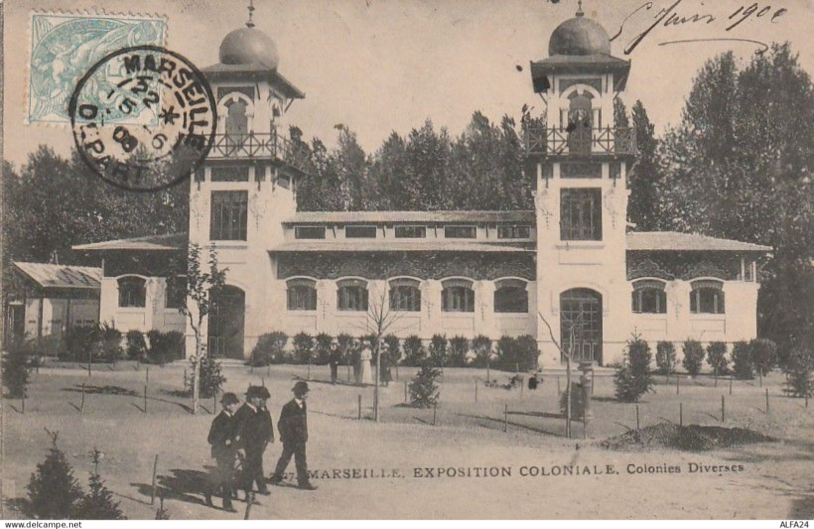 CARTOLINA MARSEILLE EXPOSITION COLONIALE FRANCIA (XT3907 - Colonial Exhibitions 1906 - 1922