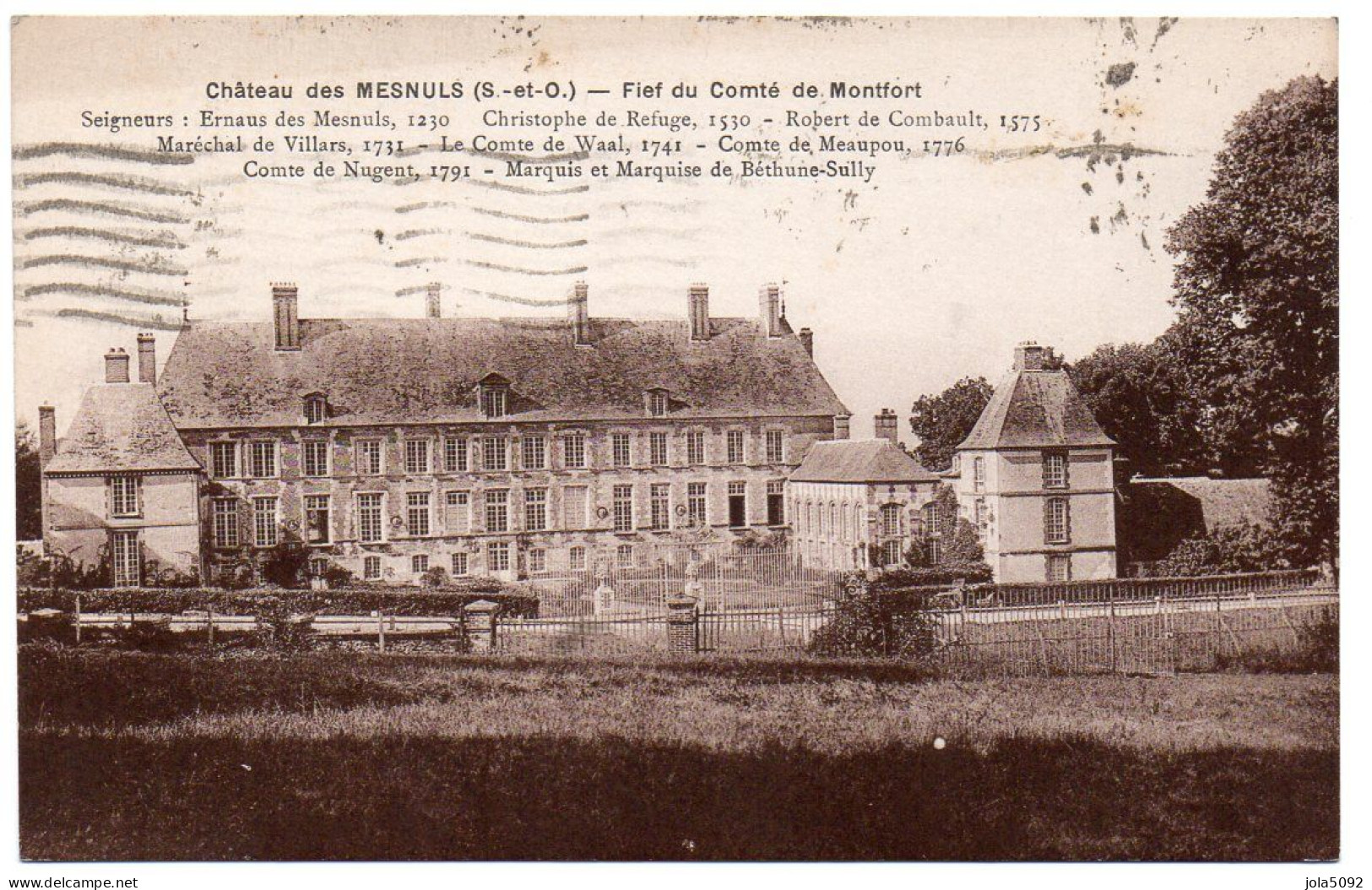 78 / Château De MESNULS - Fief Du Comté De MONTFORT - Montfort L'Amaury